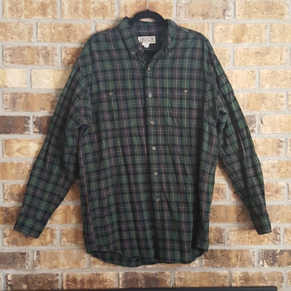 Duluth Trading Co. | Green Tall Flannel